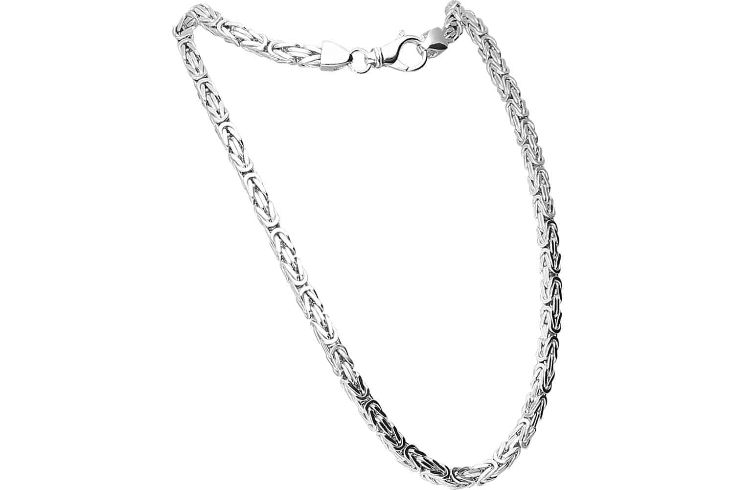 925er Silber Königskette rhodiniert / vergoldet von Piercingline
